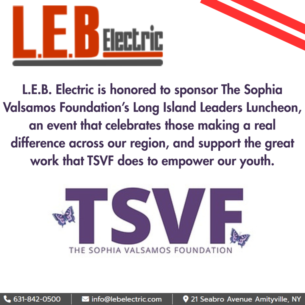 Sponsoring The Sophia Valsamos Foundation, Supporting Their Mission to Empower Youth